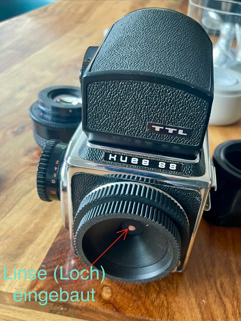 Kiev 88 with 3d printed lense